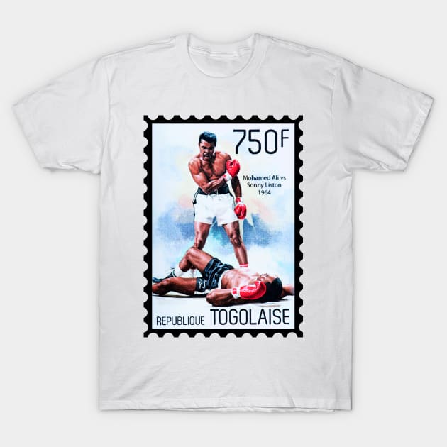 Muhammad Ali Postage Stamp T-Shirt by VintCam